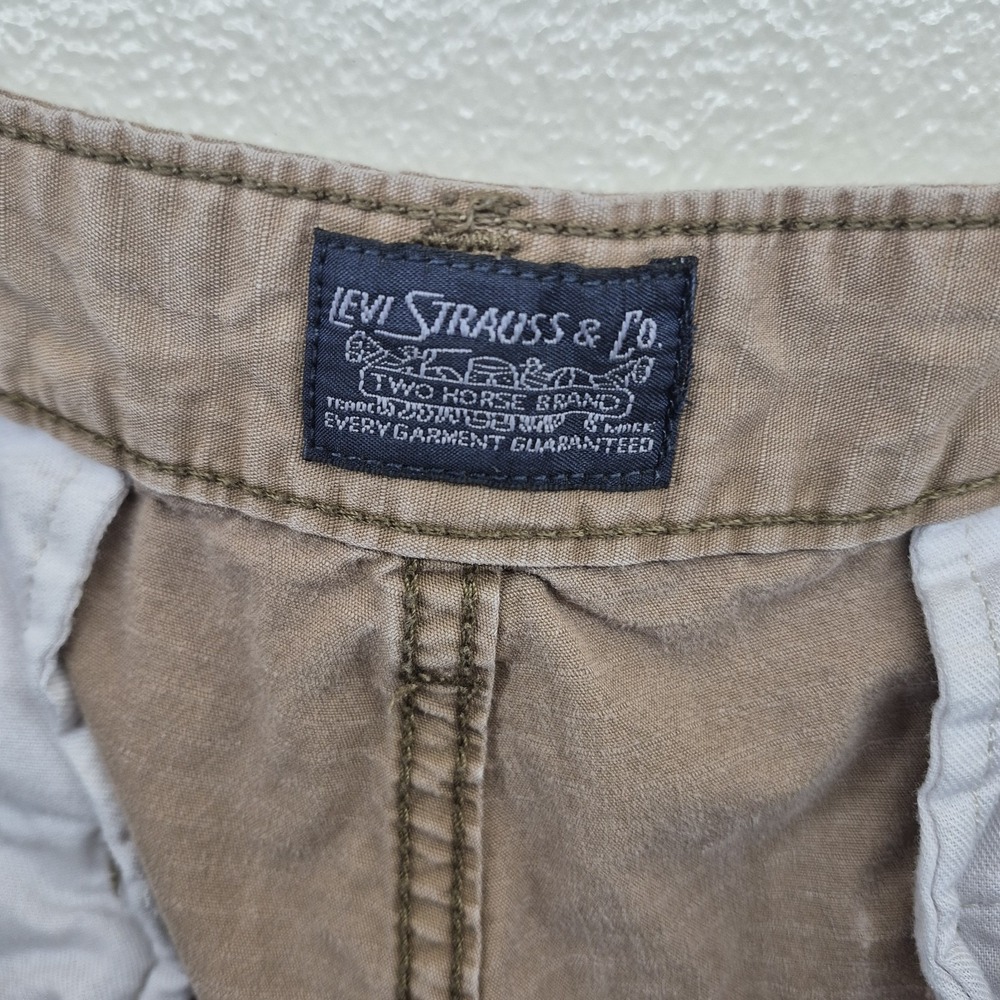 Levis Cargo Shorts Mens 36 Brown Pockets - Picture 3 of 7